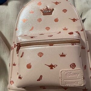 Loungefly Disney Princess Icon Iridescent mini backpack and wallet